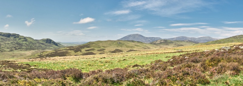 View from bothy with Beinn a' Ghlò in the distance. &copy; George Logan